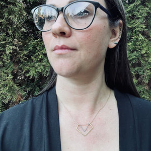 Geometric Diamond Necklace