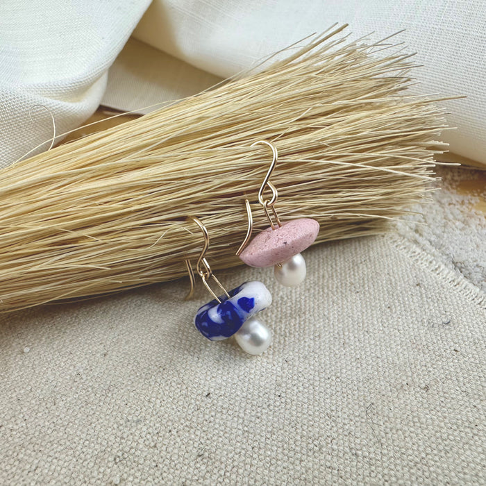 Tiny Toadstool Earrings