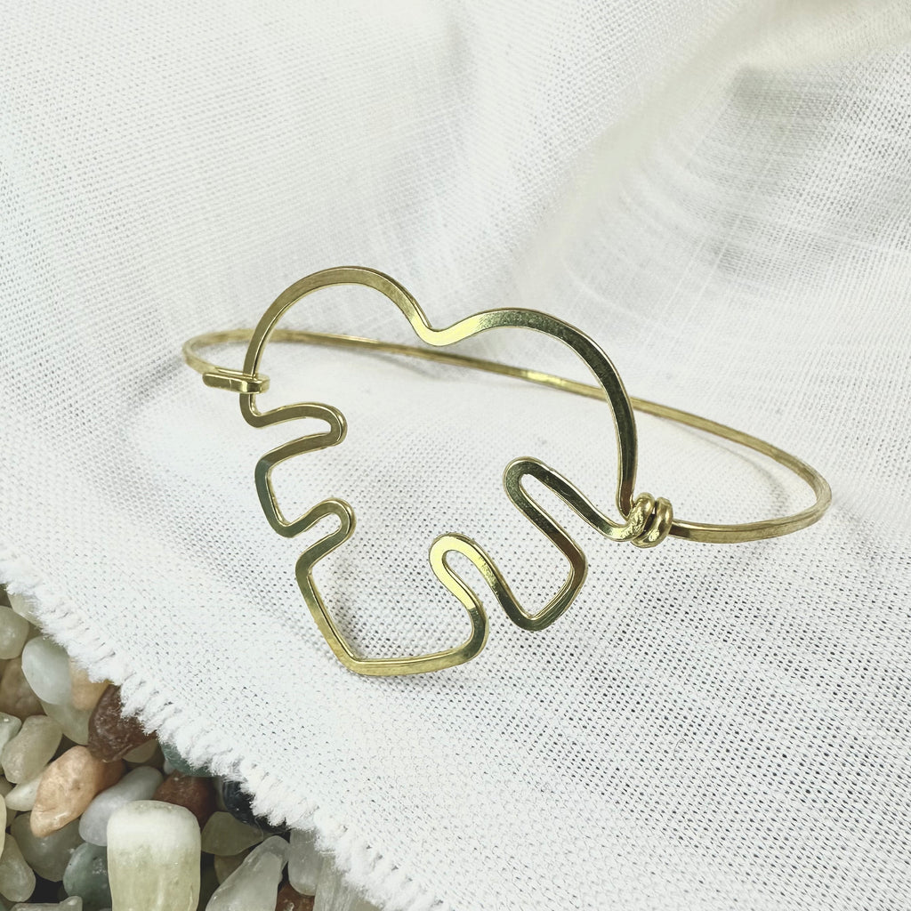 Monstera Clasp Bracelet
