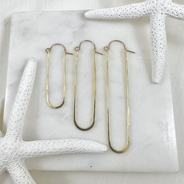 Pill Hoop Earrings