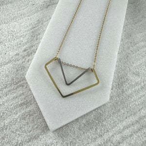 Geometric Diamond Necklace