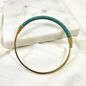 Leather Wrapped Bangle