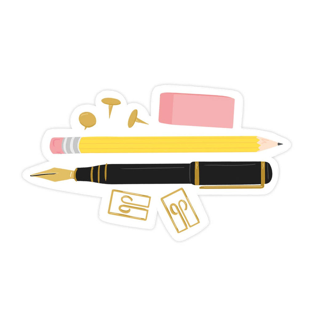 Pencil & Pen Sticker