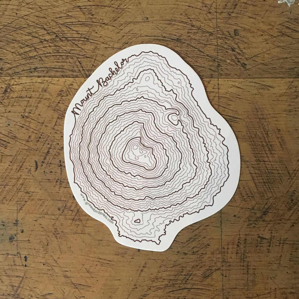 Oregon Topographic Map Stickers