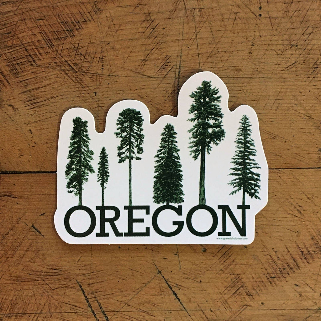 Oregon Conifer Tree Sticker