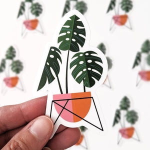 Vinyl Sticker Monstera Plant