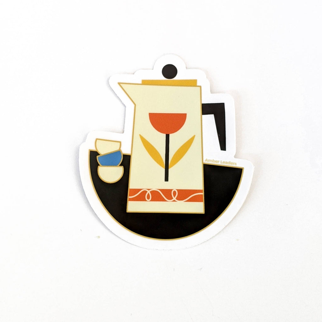 French Press Vinyl Sticker