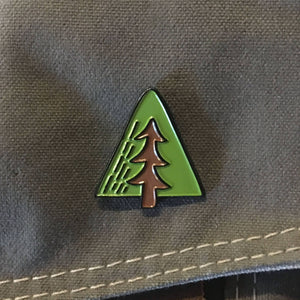 Minimal Adventure Enamel Tree Pin