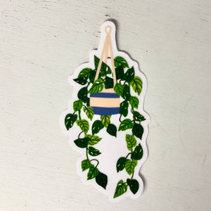 Transparent Hanging Plant Sticker