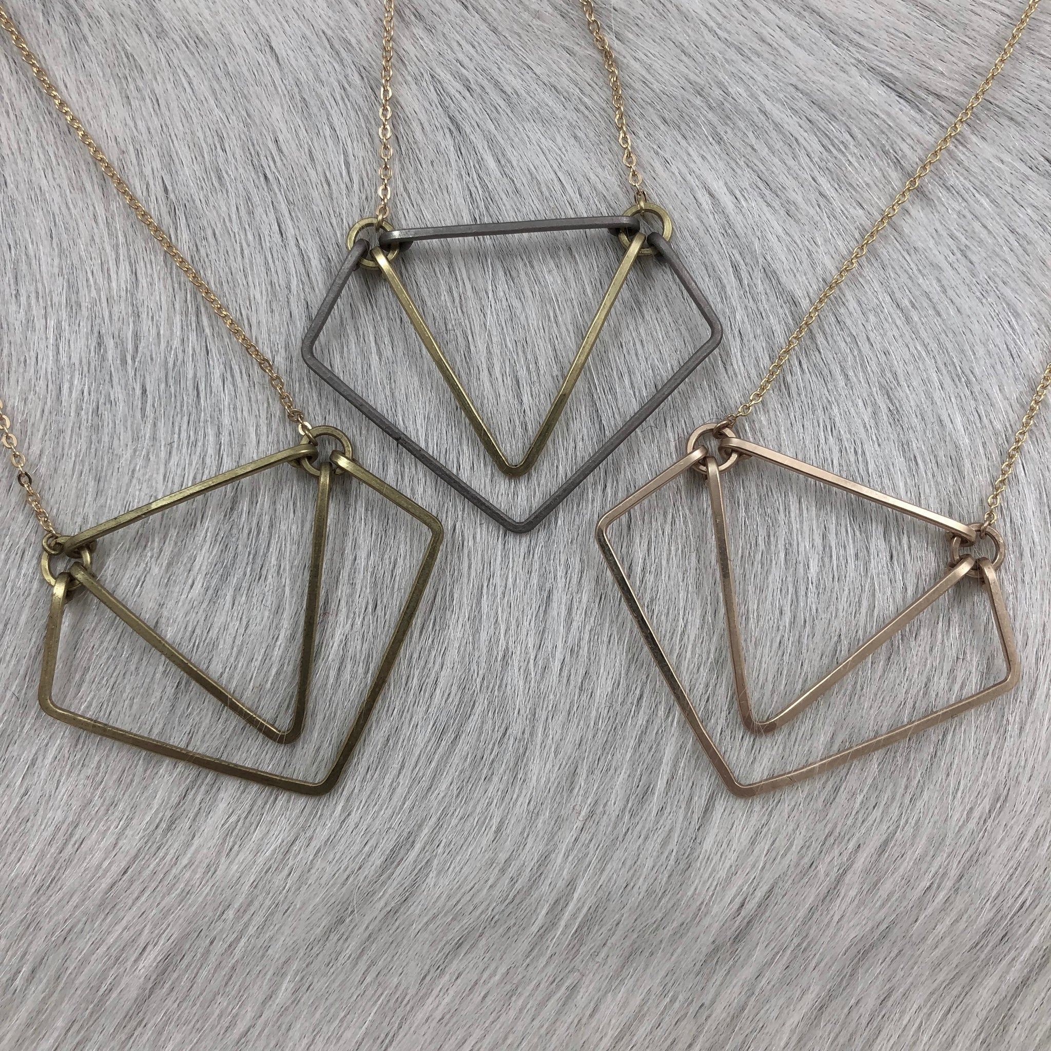 Geometric Diamond Necklace