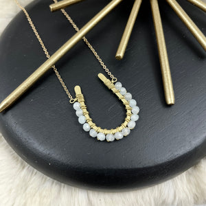 Wrapped Horseshoe Necklace