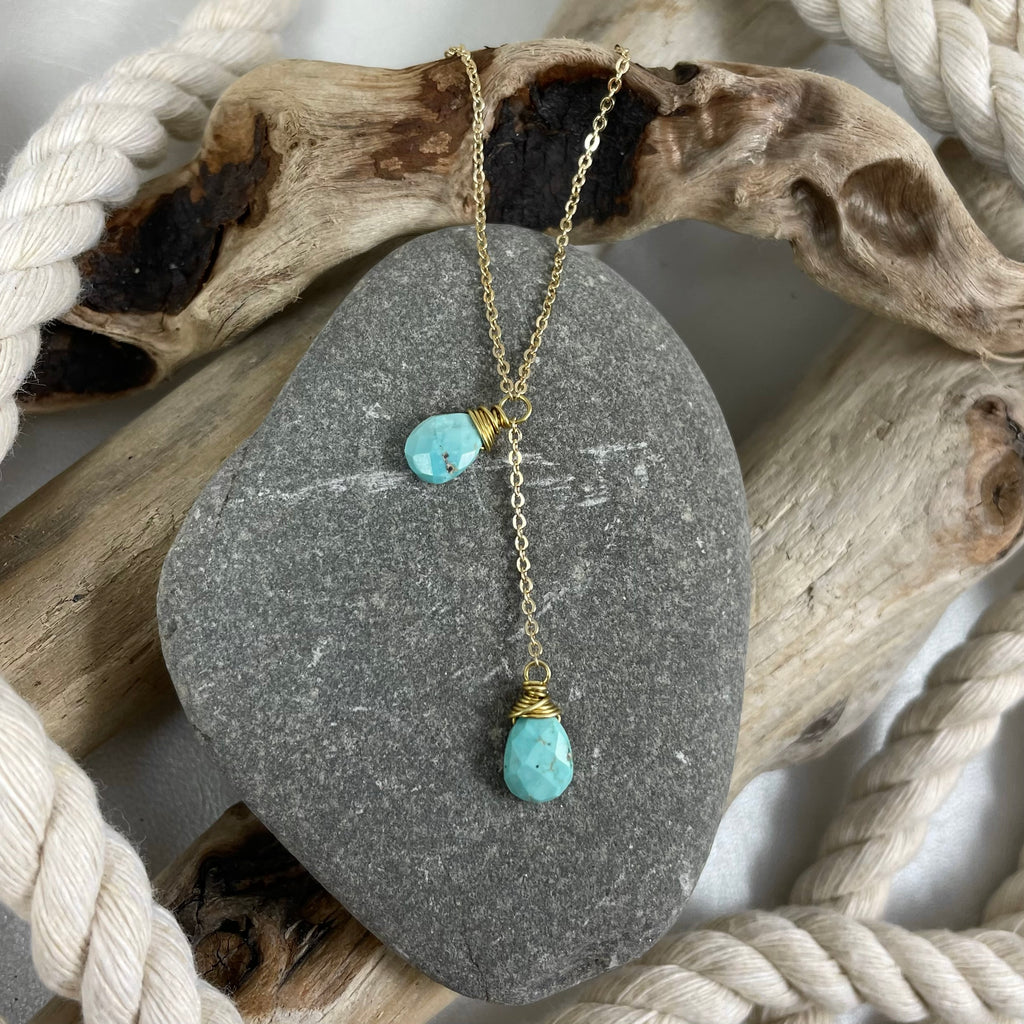 Double Stone Necklace