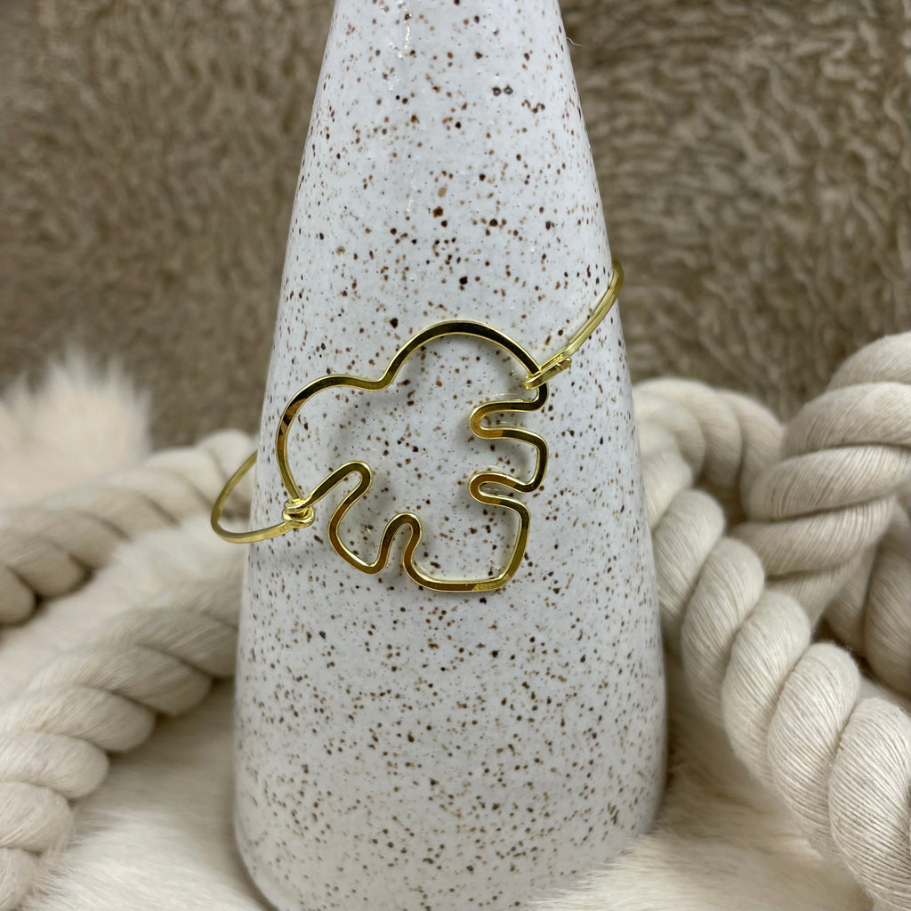 Monstera Clasping Bracelet