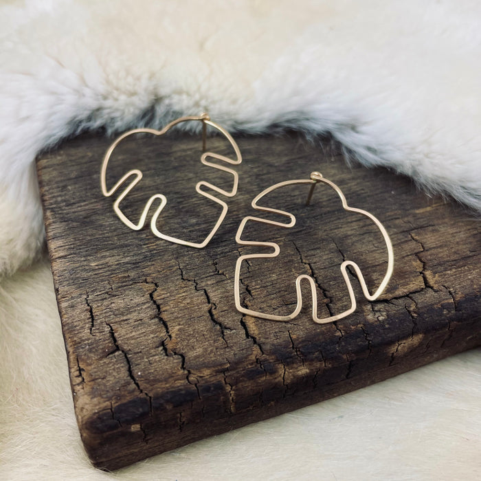 The Monstera Earrings