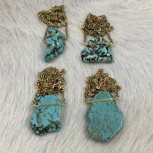 Magnesite Chunk Necklace