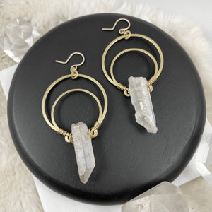 Quartz Double Hoop