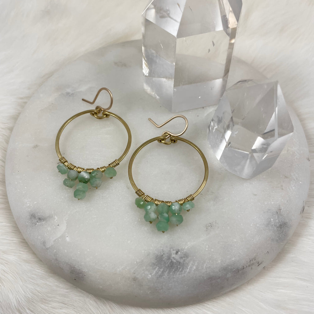 Small Tiered Stone Hoop