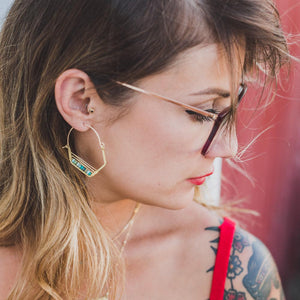 Half Dagger Hoops