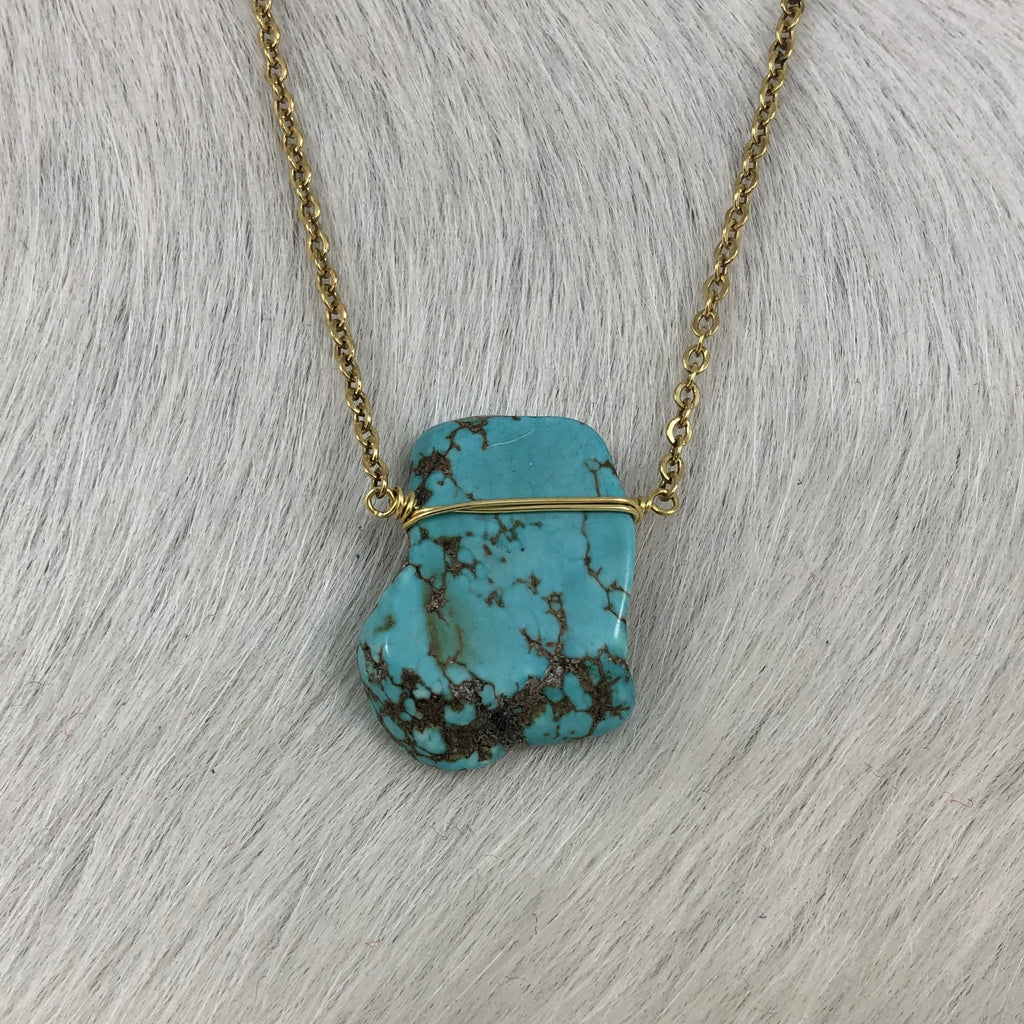Magnesite Chunk Necklace